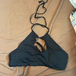 Black bathing suit top